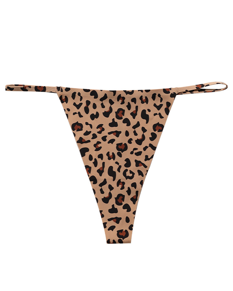 

Leopard Print Thong Panty, Style7