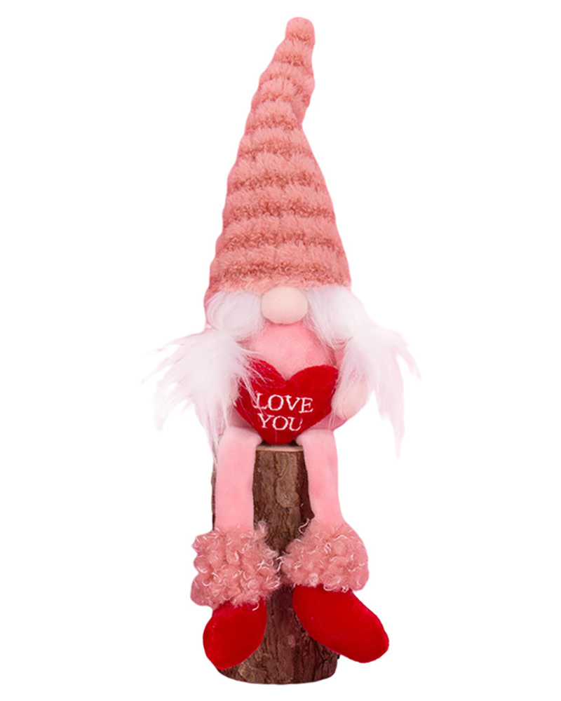 

1pc Valentine's Day Heart Faceless Dwarf Doll Plush Toy, Style2