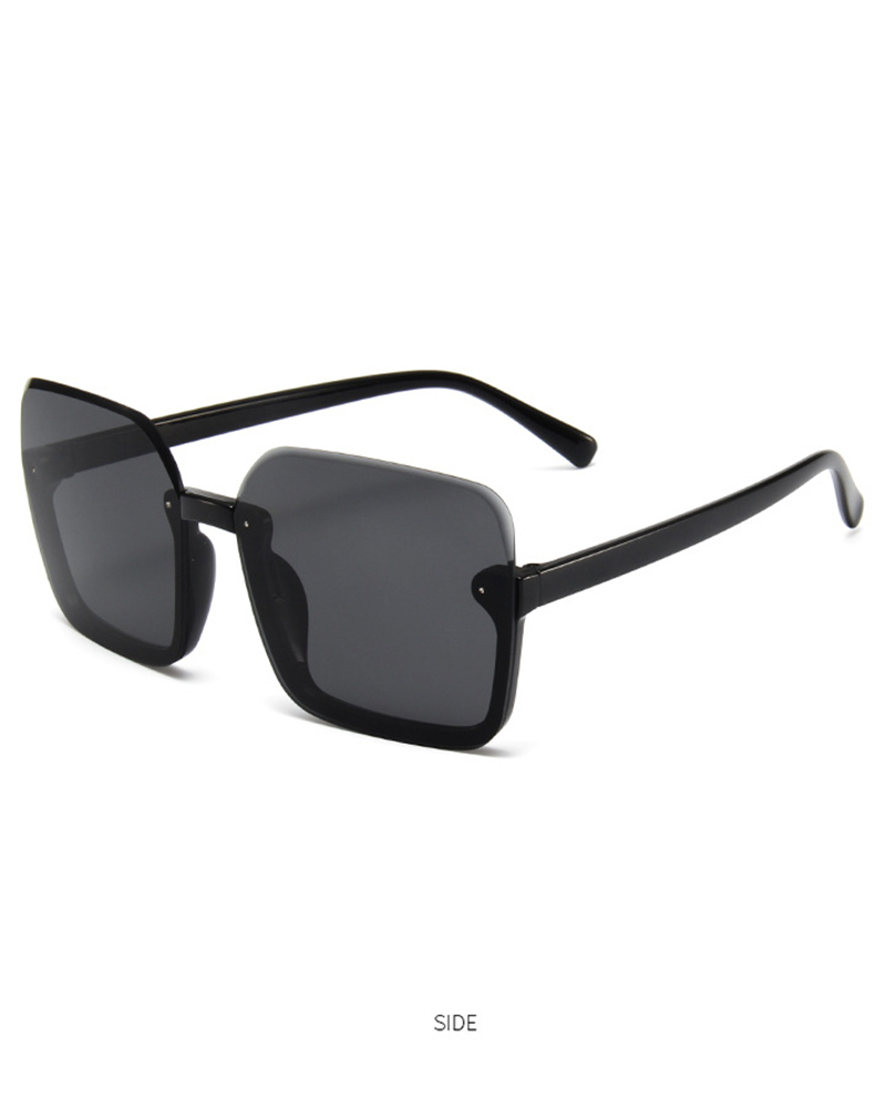 

1Pair Rimless Frame Square Beach Tinted Sunglasses, Style1