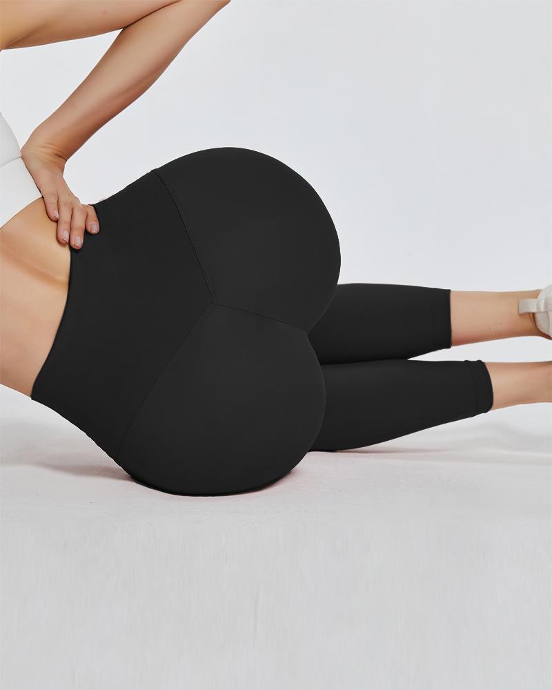 

High Waist Tummy Control Butt Lifting Yoga Pants, Black