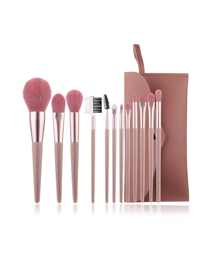

12PCS Handle Makeup Brush Set With Case, Style3