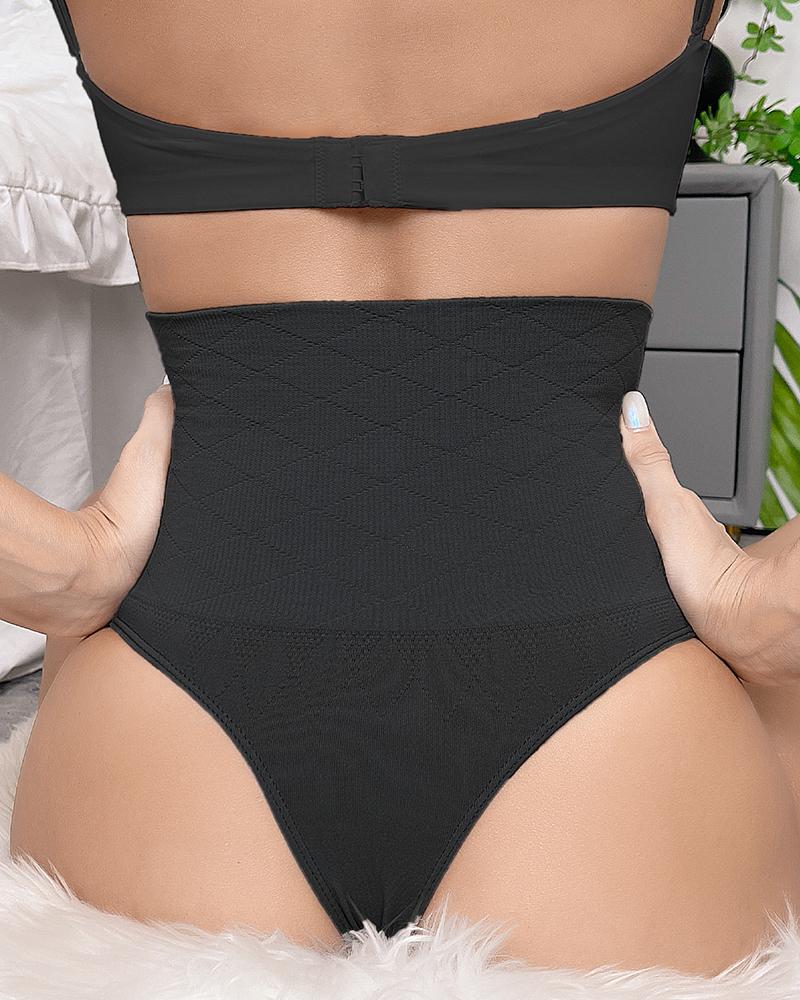 

High Waist Tummy Control Shapewear Panty, Black