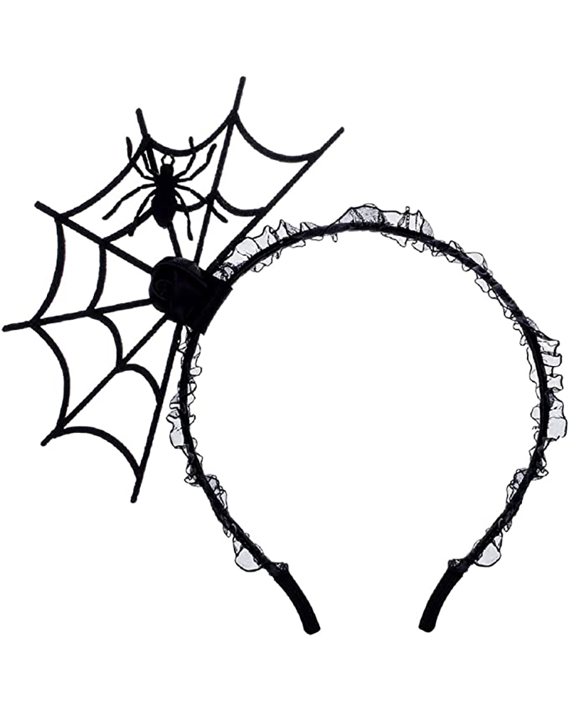 

Halloween Spider Ghost Pumpkin Hair Hoop Cosplay Devil Headband, Black