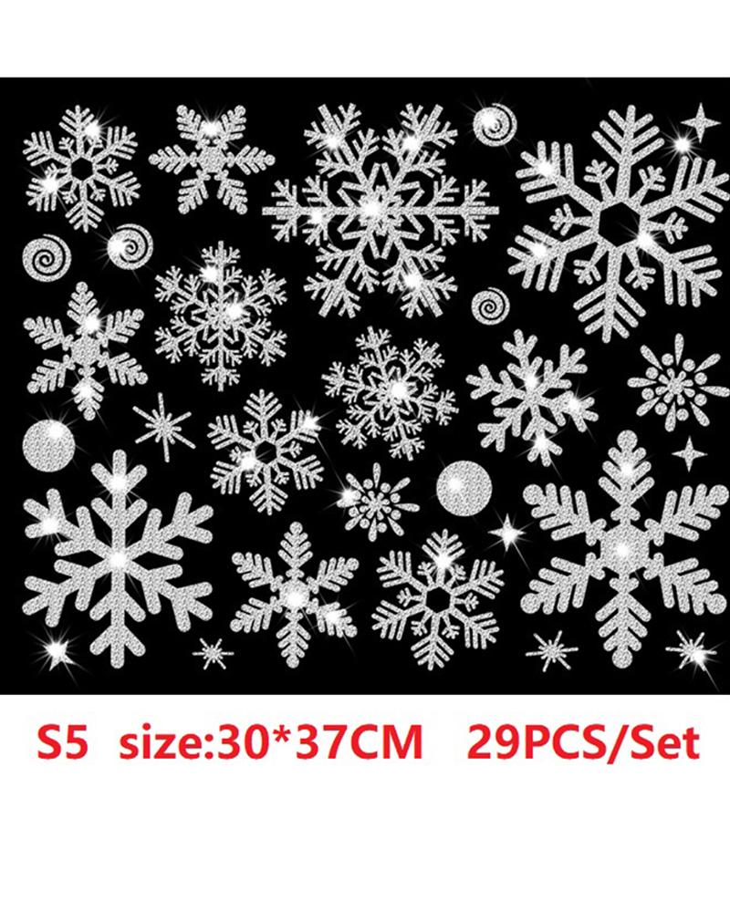 

1Sheet Christmas Snowflake Glitter Window Sticker, Style5