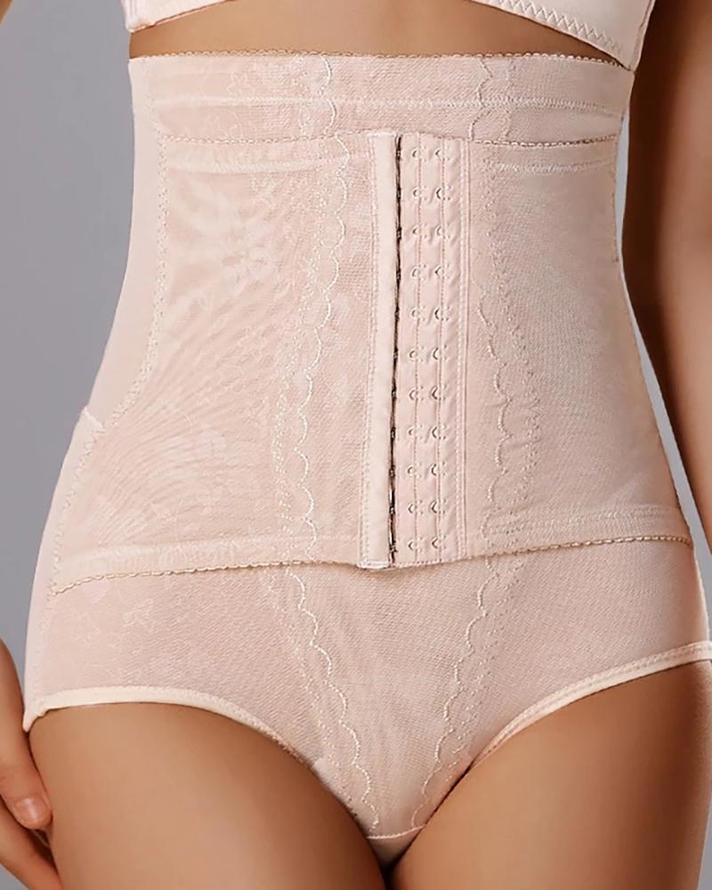 

Breathable Mesh Easy Wear Shapewear Open Back Shaper Panty, Nude