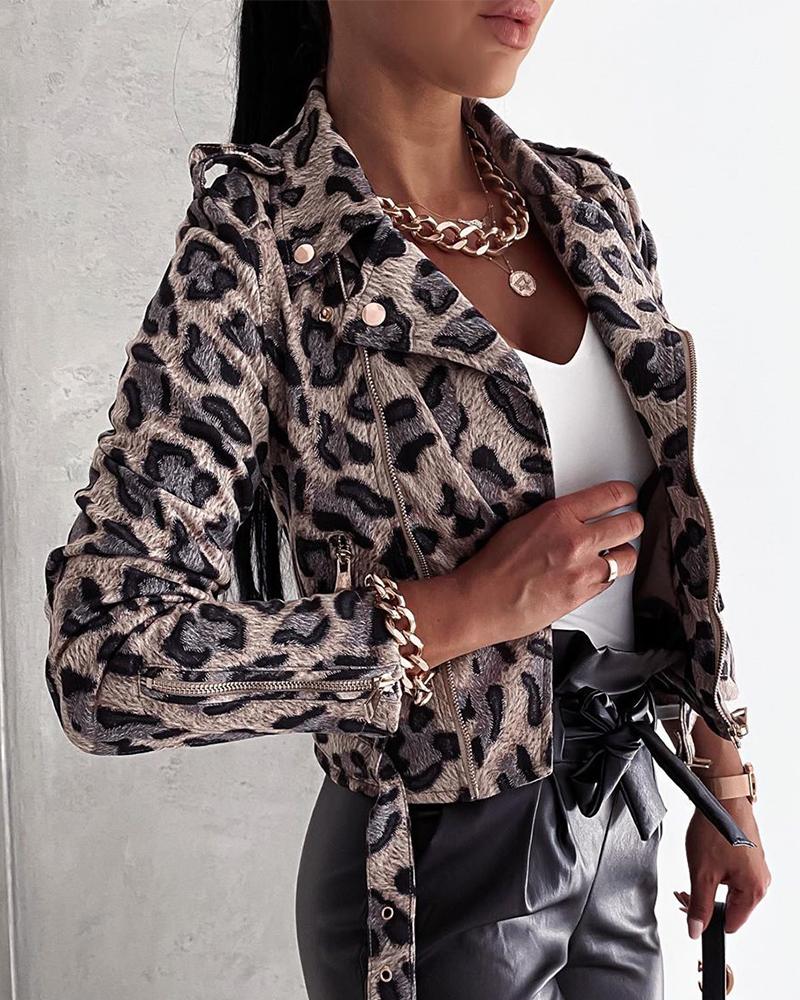 

Leopard Long Sleeve Fitting Jackets