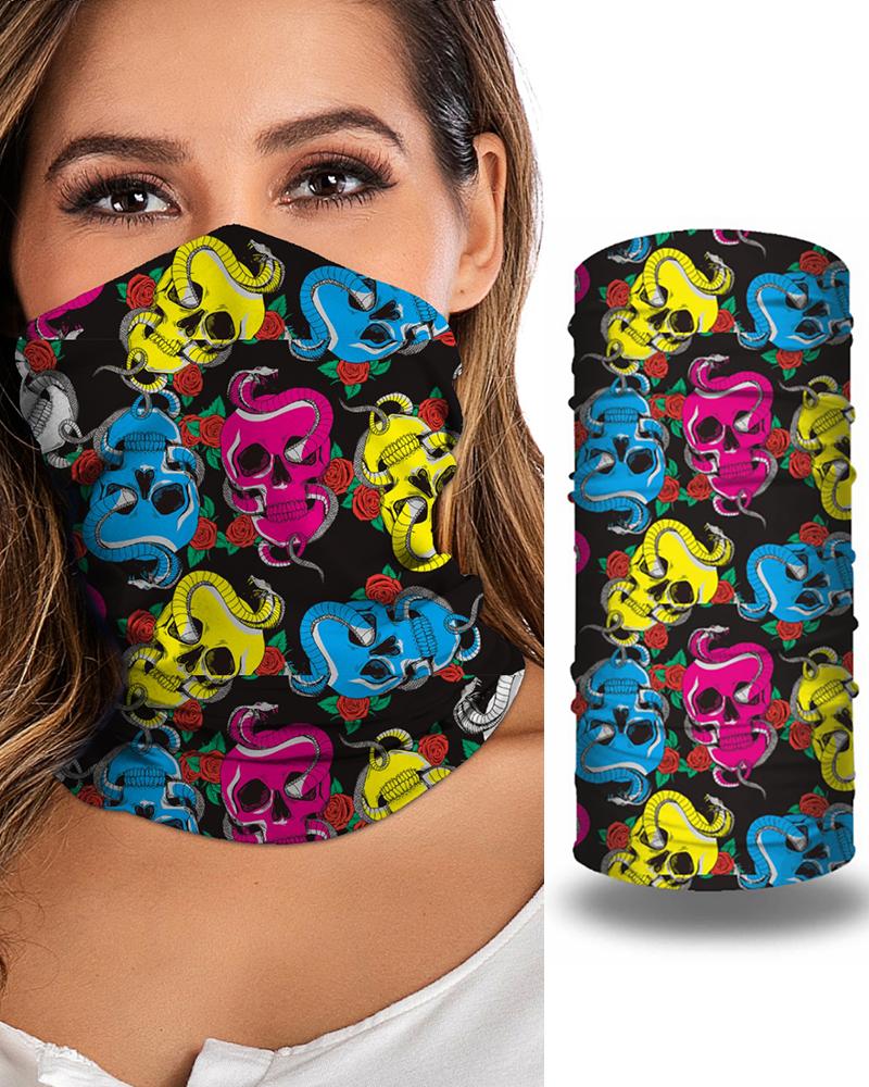 

Print Breathable Face Bandana Magic Scarf Headwrap Balaclava, Multicolor