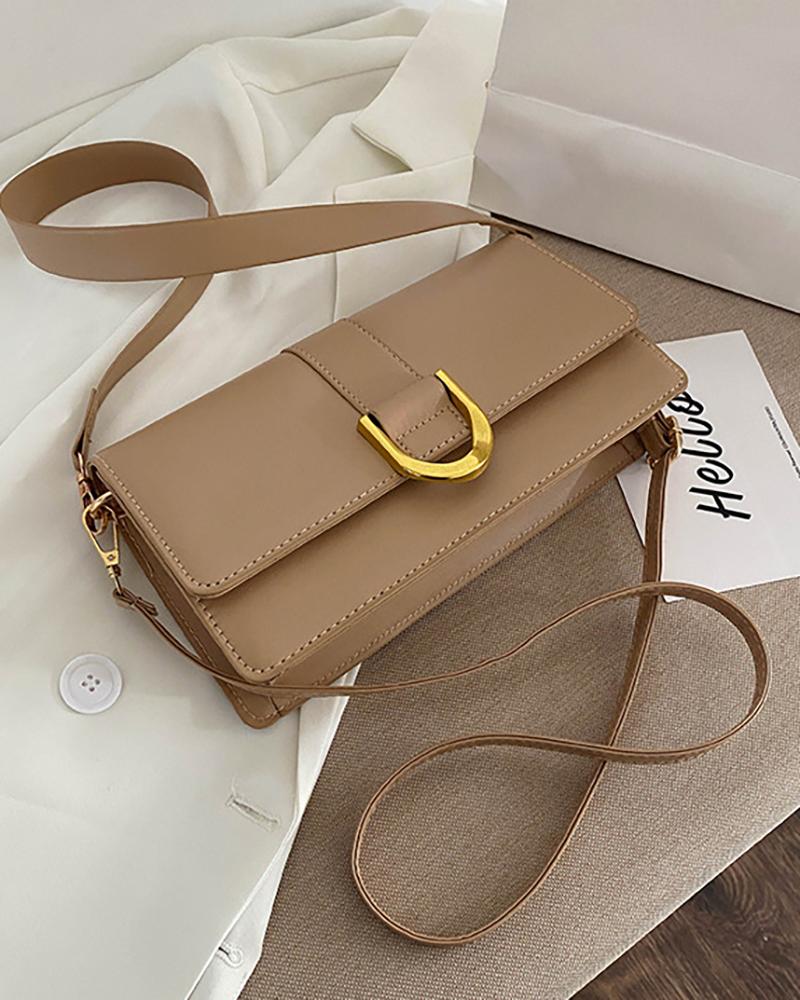 

Square Casual Crossbody Bag, Khaki
