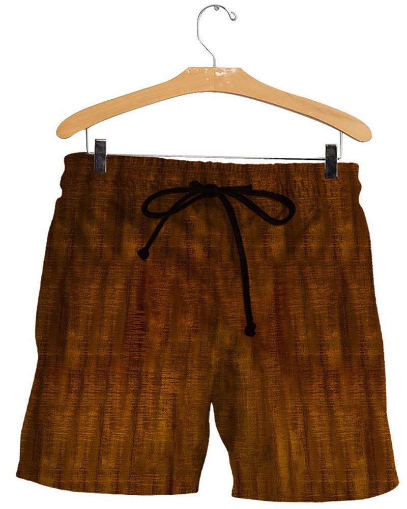 

Solid Color Drawstring Loose Short Pants, Multicolor