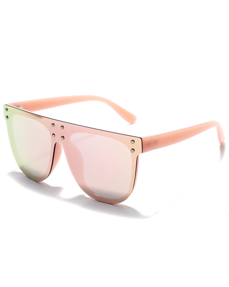 

1Pair Studded Flat Top Sunglasses, Style2