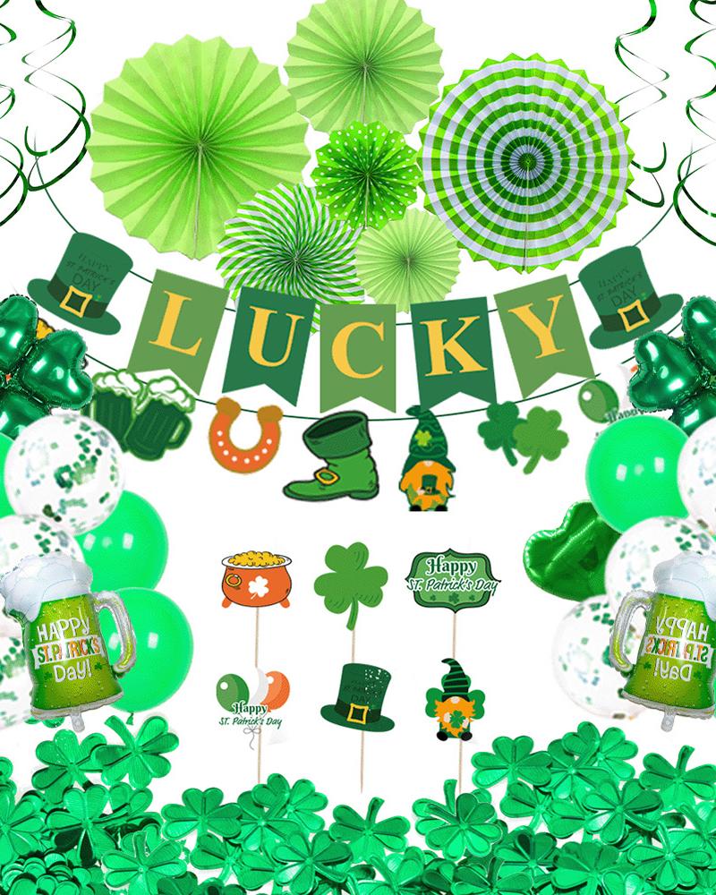 

St. Patrick’s Day Latex Green Garland Balloon Kit For Party Decoration