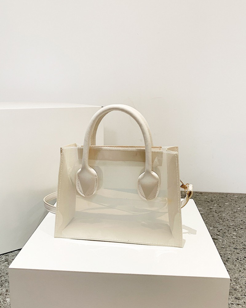 Clear Shoulder Bag With Handle