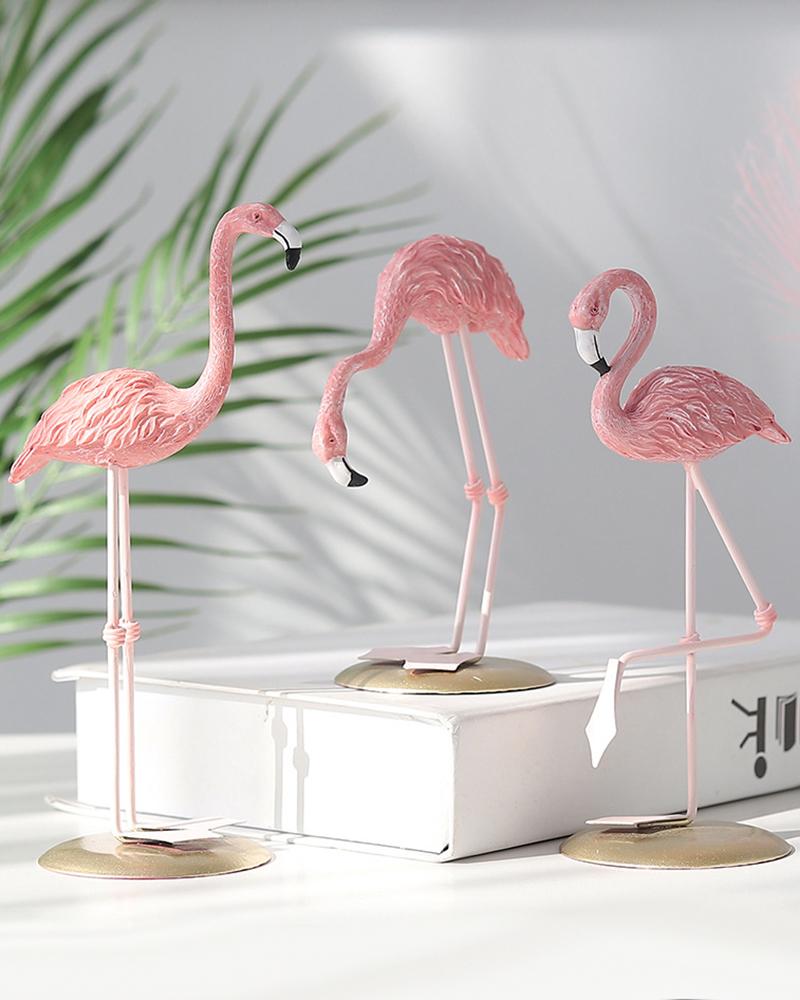 

1pcs Flamingo Statue Desk Decor Home Livingroom Centerpiece Table Decoration Housewarming Gifts, Style1