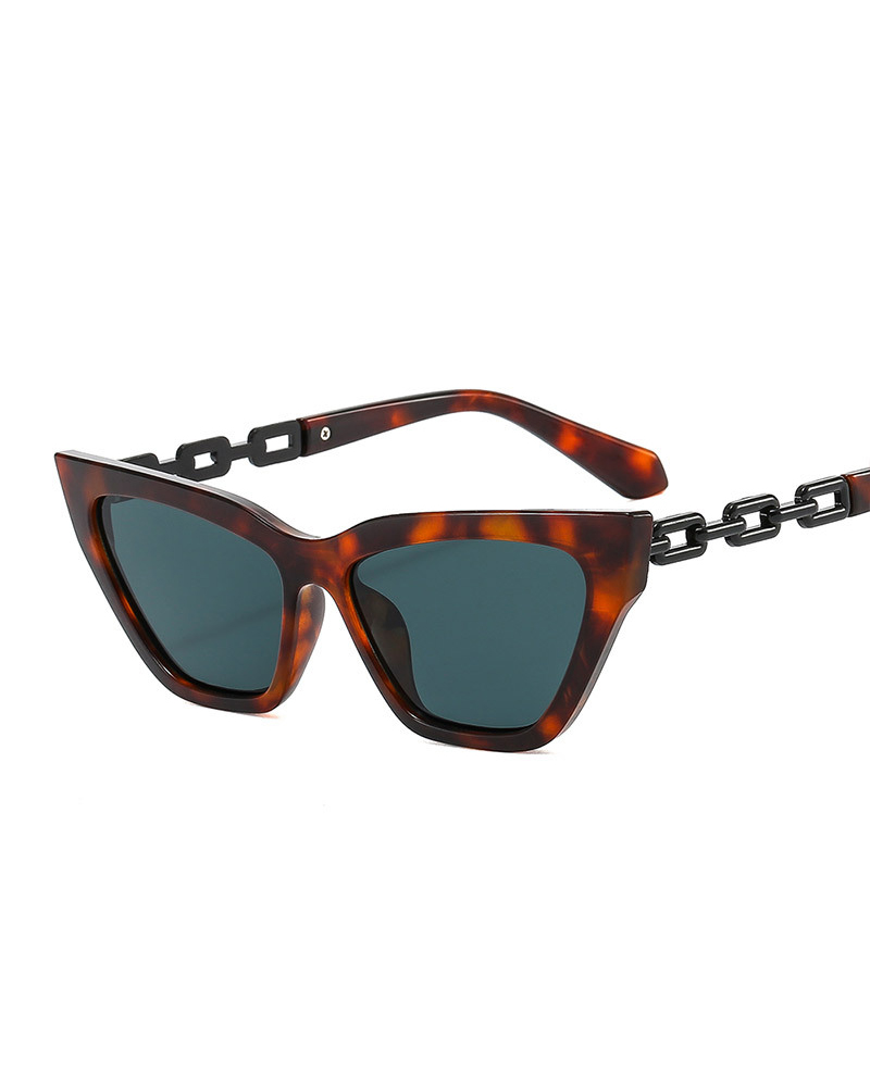 

1Pair Cat Eye Frame Tinted Fashion Sunglasses, Brown