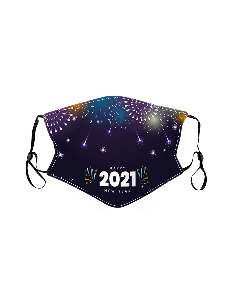 

Graphic Letter Print Breathable Face Mask, Style5