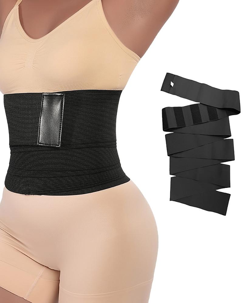 

Tummy Control Waist Trimmer Lower Belly Band Waist Trainer Belt, Black