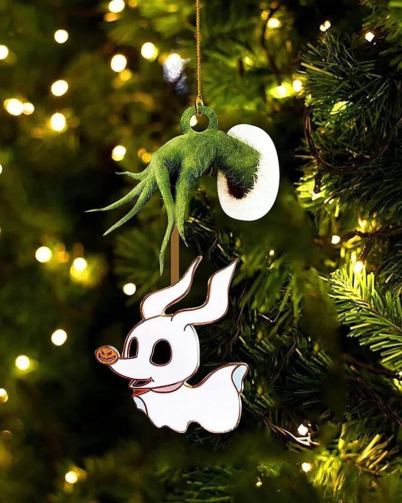

1pc The Nightmare Before Christmas Skull Graphic Hand Drop Ornament Hanging Decoration, Style4