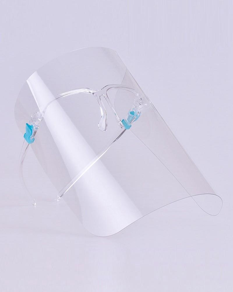 

Plastic Transparent Protective Face Mask With Eyes Shield, White