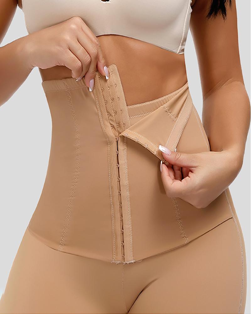 

Postpartum Bandage Waist Trainer Slimming Body Shaper Tummy Control Panties, Khaki