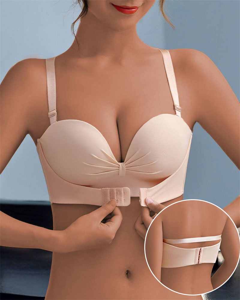 

Multi-way Wear Strapless Bra With Detachable Strap, Apricot