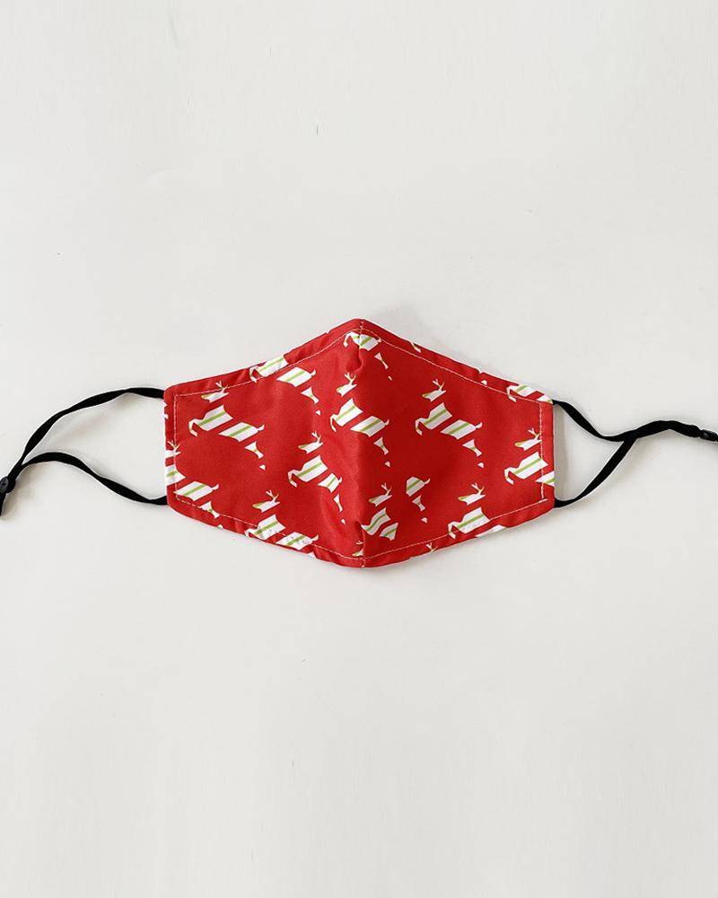 

Christmas Print Valve PM 2.5 Face Mask With Filter For Adult, Style6