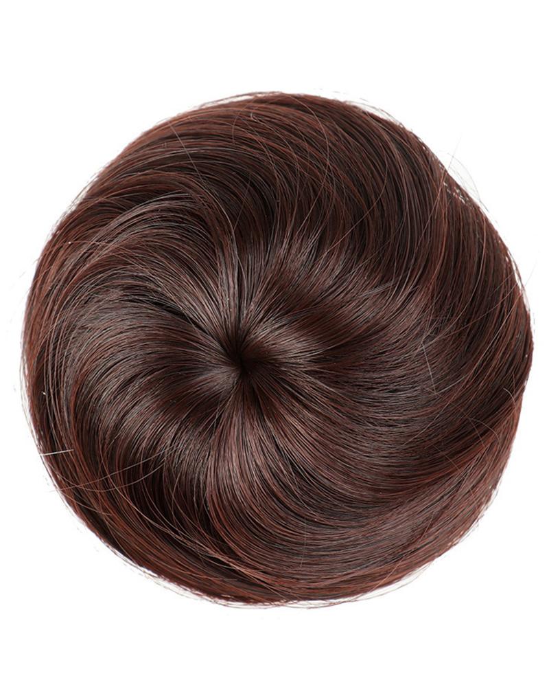 

Heat Resistant Synthetic Hairpiece Fluffy Hair Bun Extension Updo Chignon, Style3