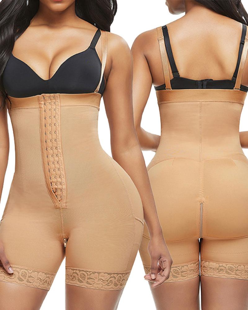 

Body Shaping Waist Trainer Tummy Control Chest Supporting Vest Abdomen Corset Shapewear, Apricot