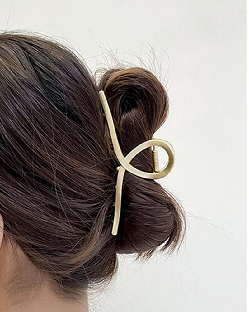 

1pc Pearls Decor Minimalist Hair Claw, Style5