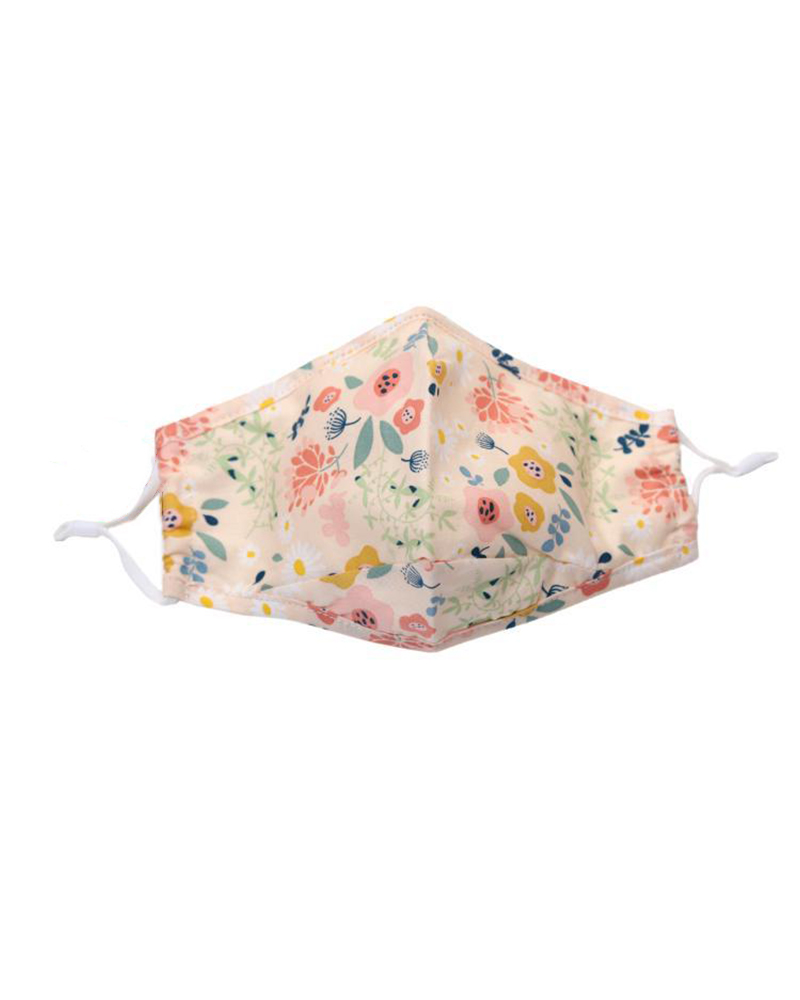 

Floral Print Ear Loop Breathable Mouth Mask, Light pink