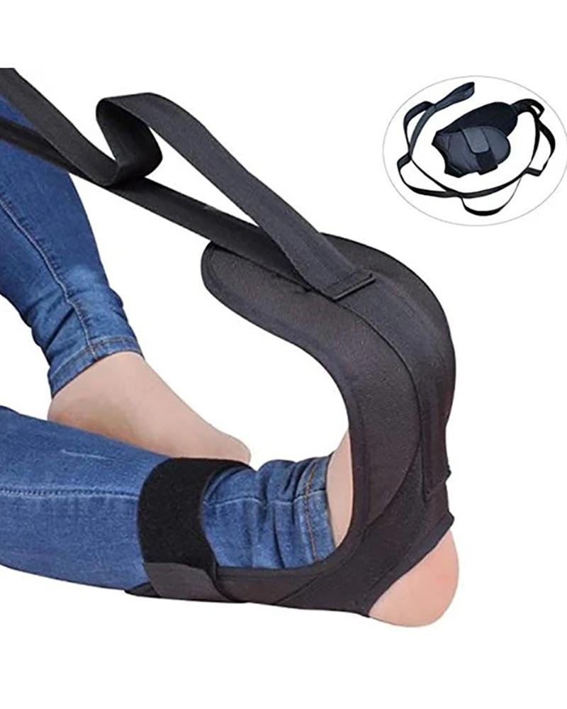 

Plain Fitness Yoga Stretching Strap, Black