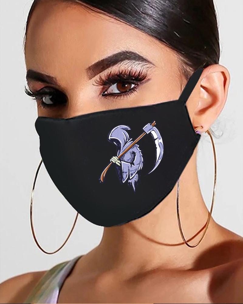

Halloween Print Breathable Mouth Mask, Style5