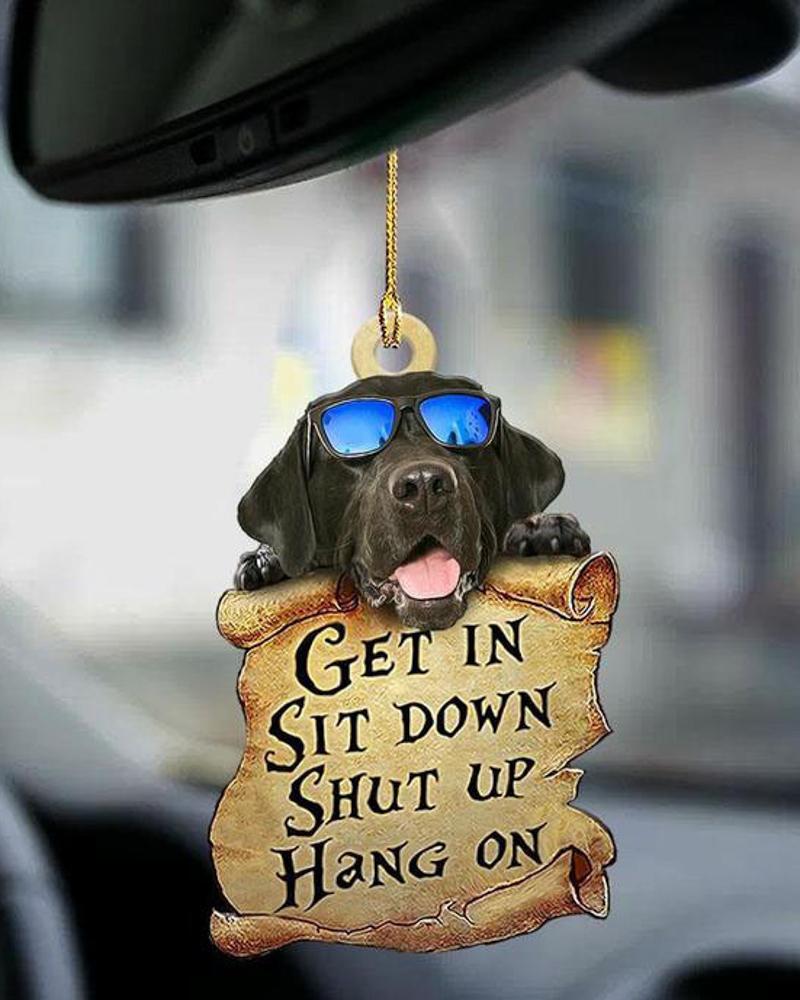 

Pet Dog Slogan Printed Two Sided Ornament, Style9