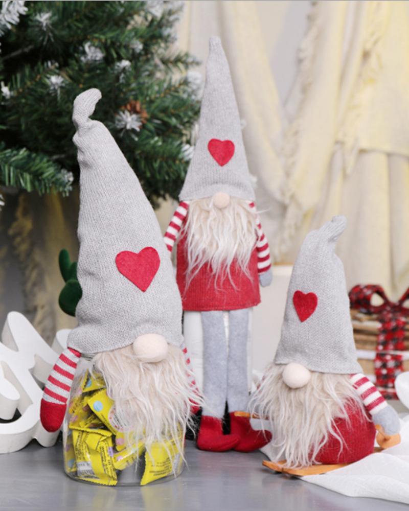 

Christmas Decoration Rudolph Faceless Gnomes Doll Ornaments Kids Toy Gift Party Props Event Halloween Window Table Decoration, Style1