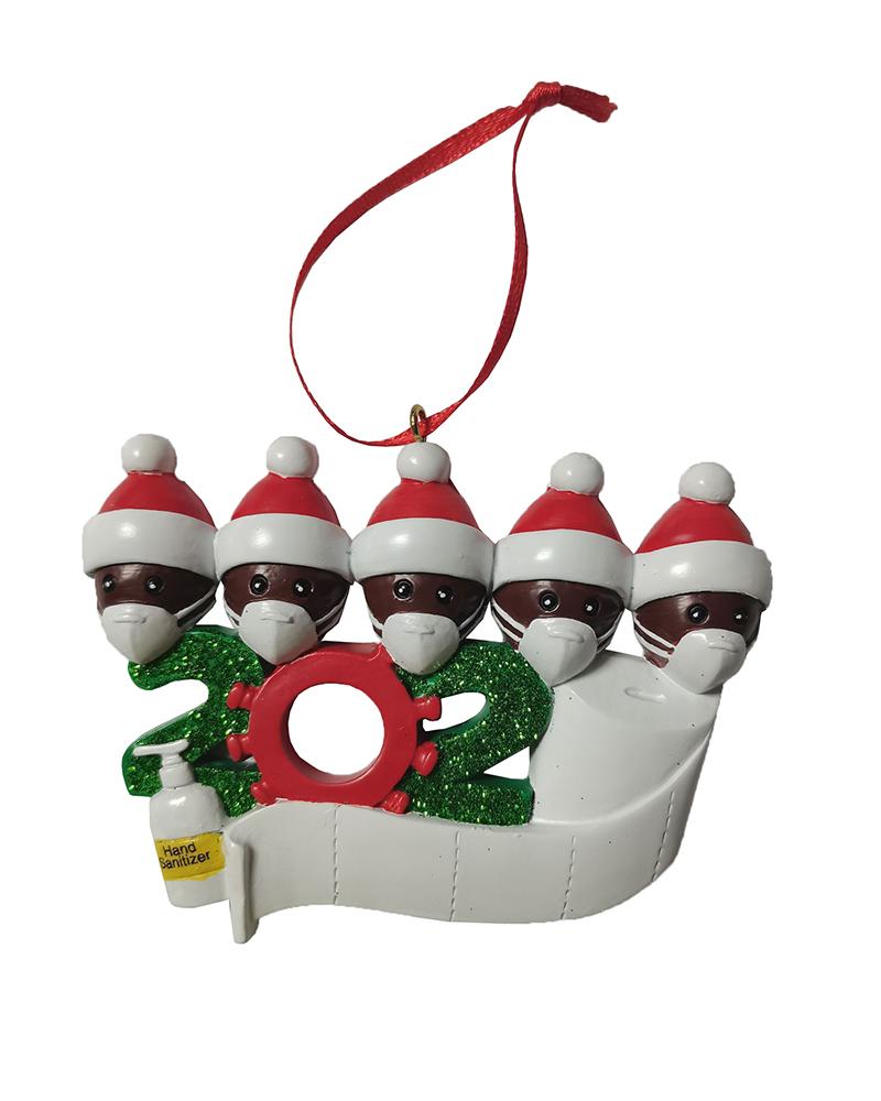 

Christmas 2020 Family Member With Mask & Toilet Paper Ornament, Style4