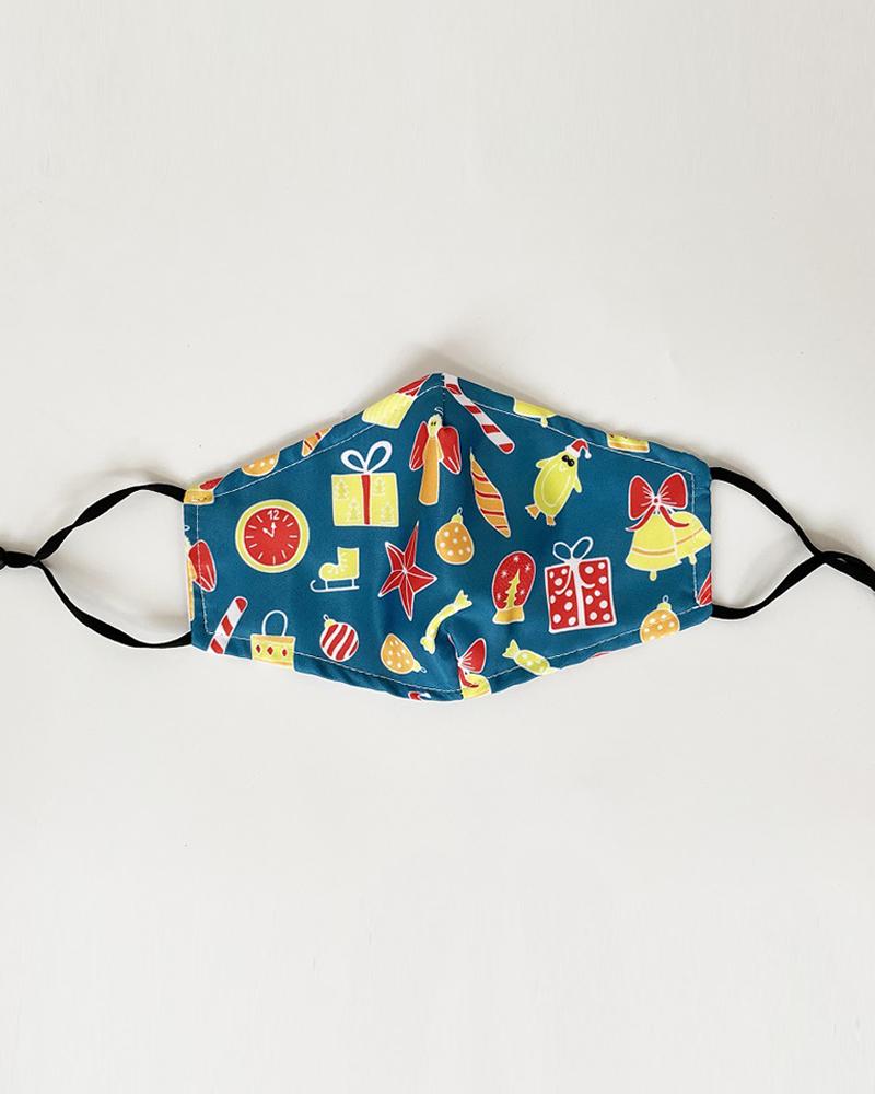 

Christmas Print Valve PM 2.5 Face Mask With Filter For Adult, Style10