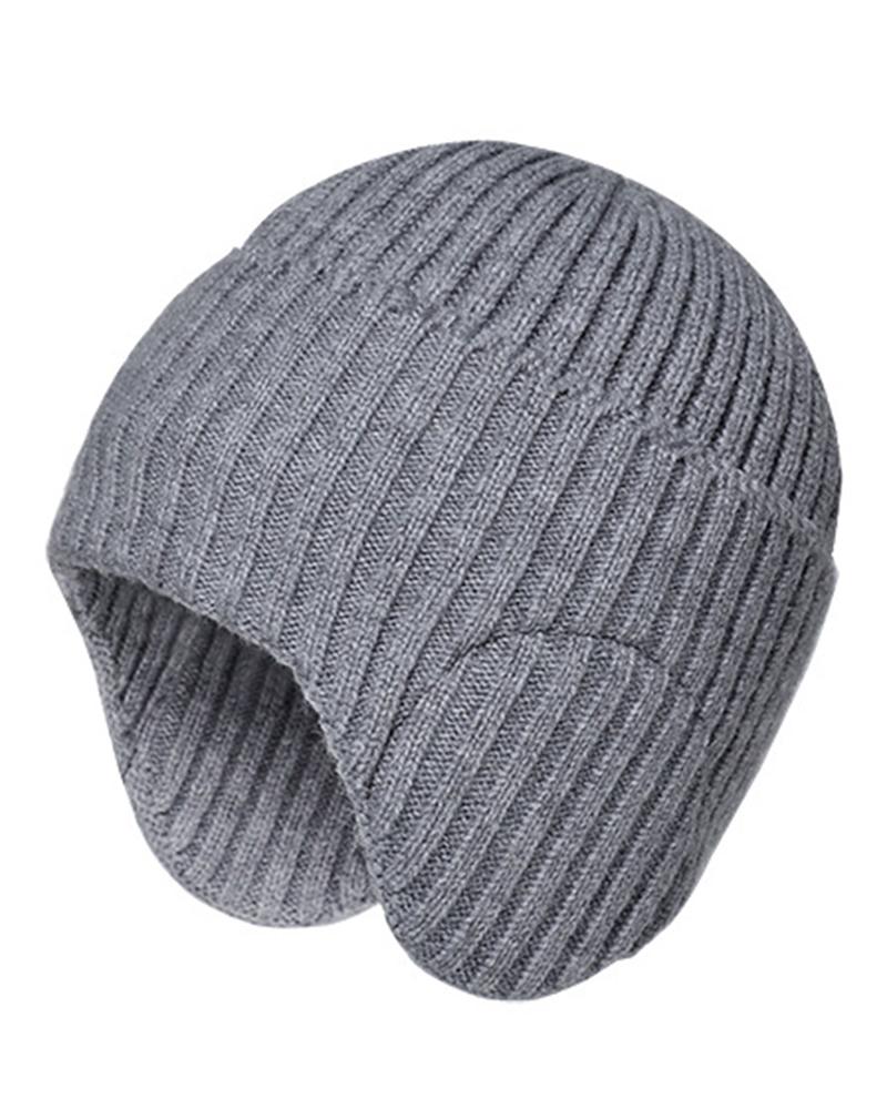 

Women's Beanie Outdoor Thermal Windproof Knit Winter Hat, Gray