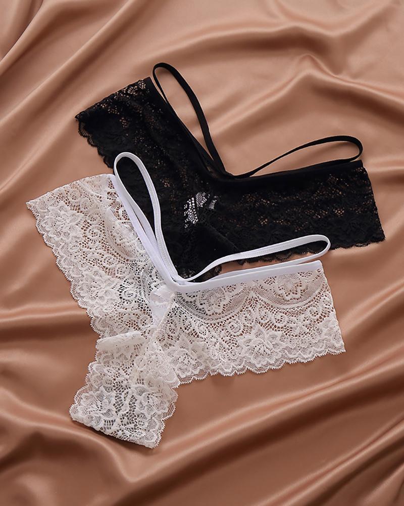 

Low Waist Crochet Lace Panty, Multicolor