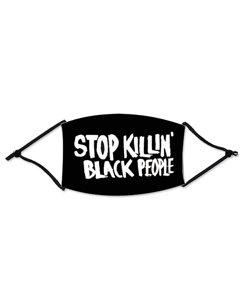 

Letter Slogan Print Colorblock Breathable Mouth Mask, Style2