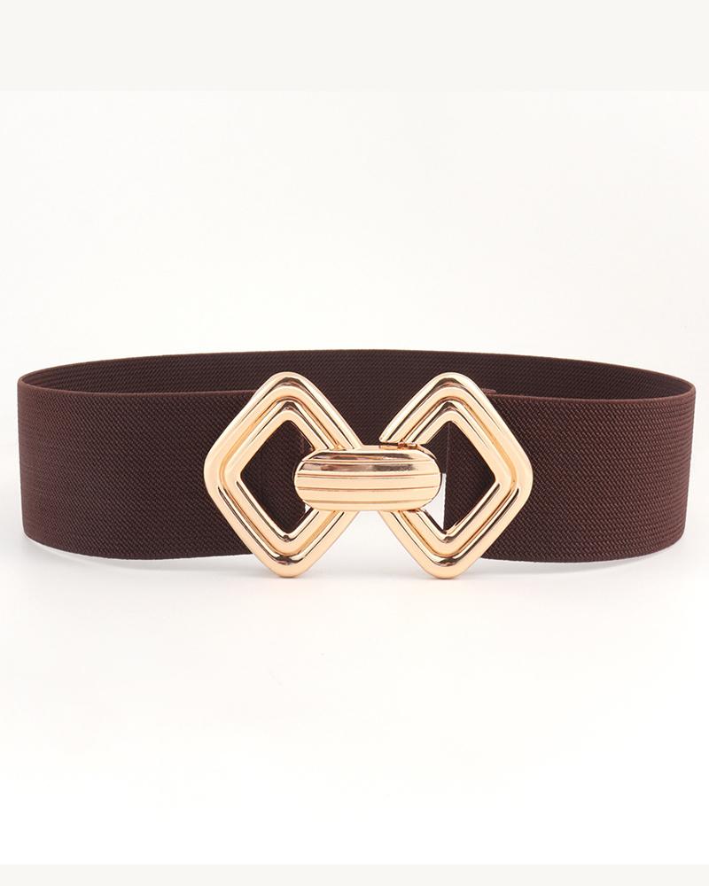 

Fashionable Elastic Wide Belt, Coffee
