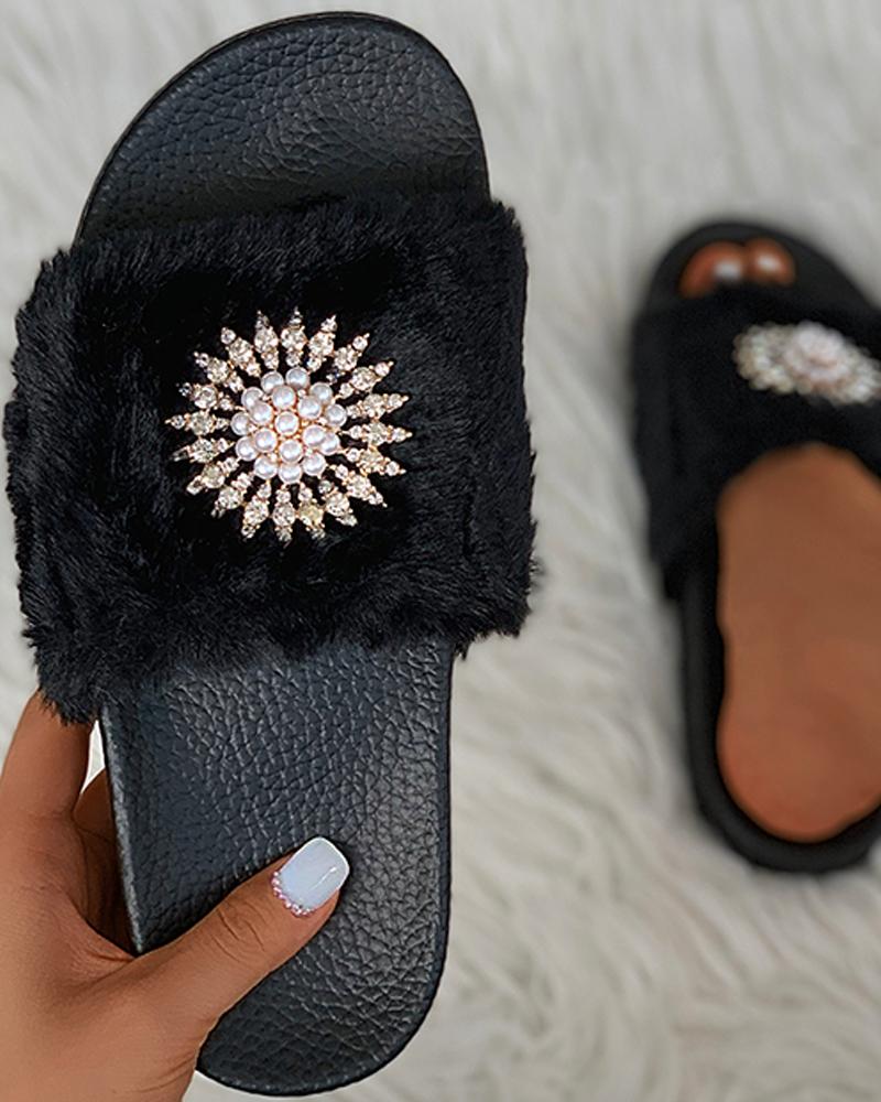 studded slippers