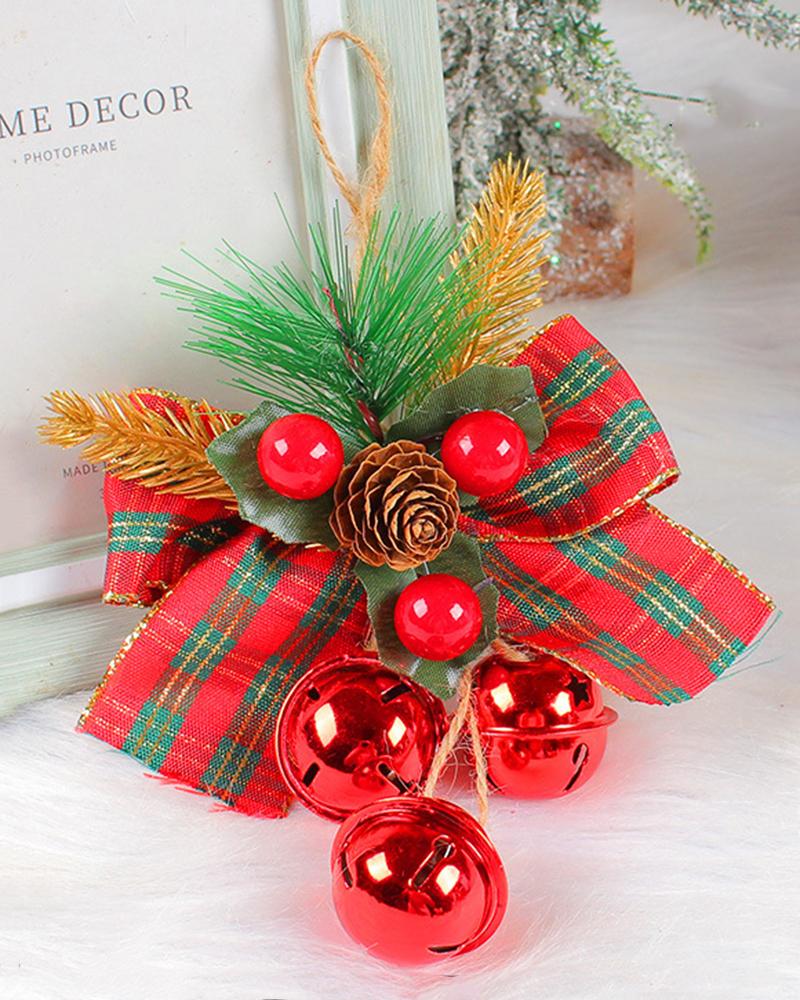 

Christmas Tree Ornament Bowknot Design Jingle Bell Decoration, Style3