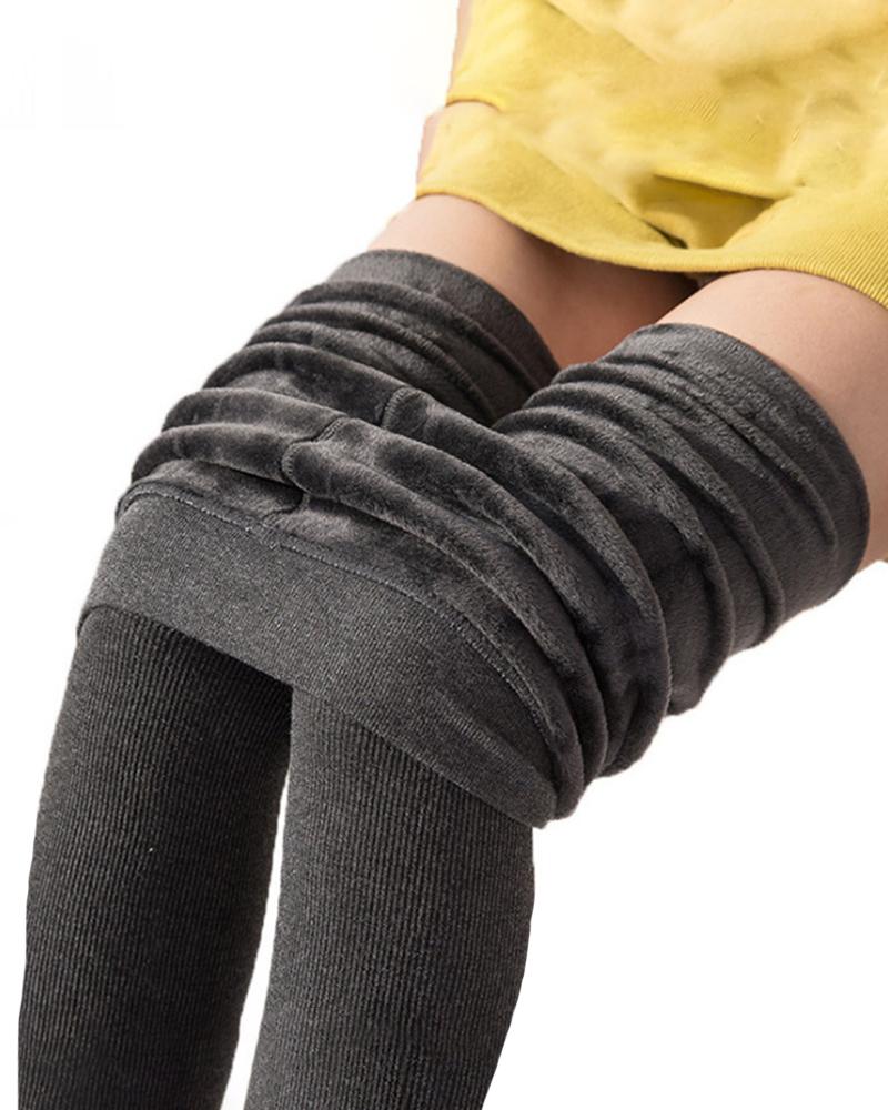 

Thermal Lined High Waist Skinny Leggings, Black