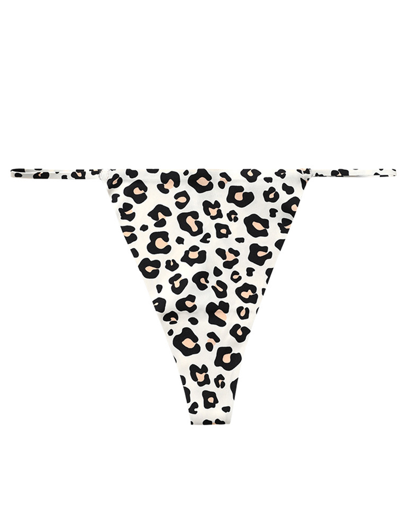 

Leopard Print Thong Panty, Style9