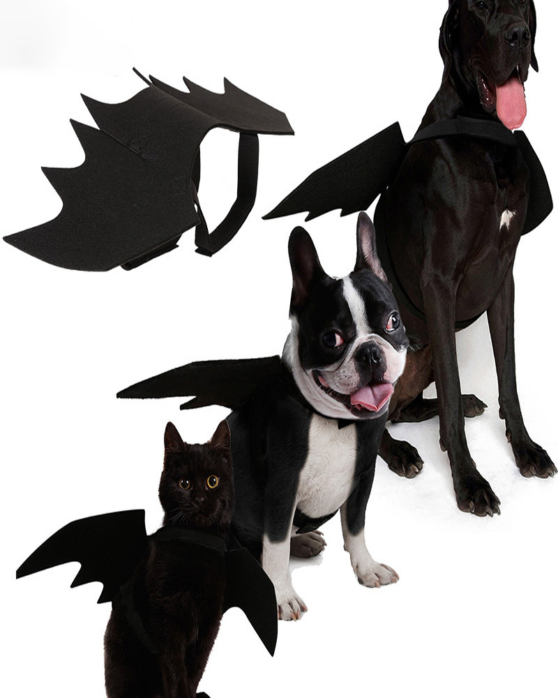 

Halloween Costume for Cats Dogs Pet Bat Wings Cat Dog Bat Costume Wings, Black