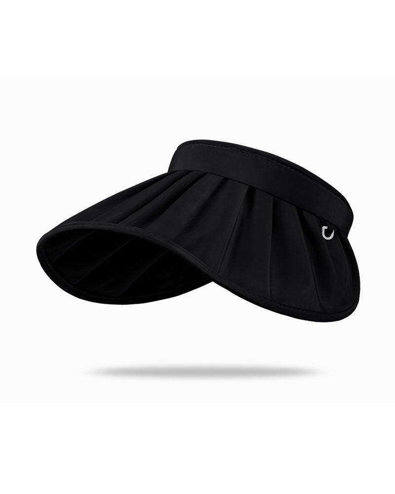 

Multi-way Wear Beach Sunhat UV Protection Anti-UV Cap Visor Hat, Black