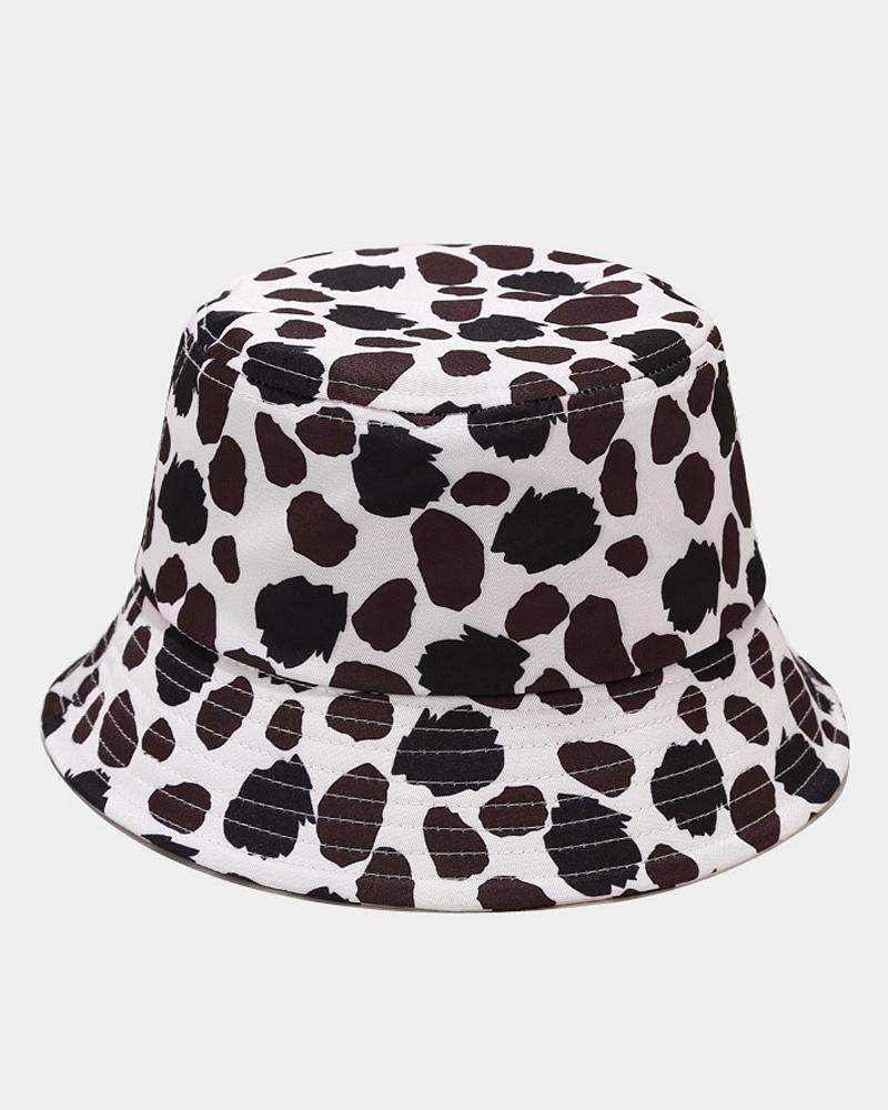 

Leopard Print Sun-protection Fisherman's Hat, Style1