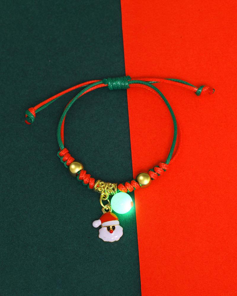 

1pc Christmas Luminous Charm Bracelet, Style6
