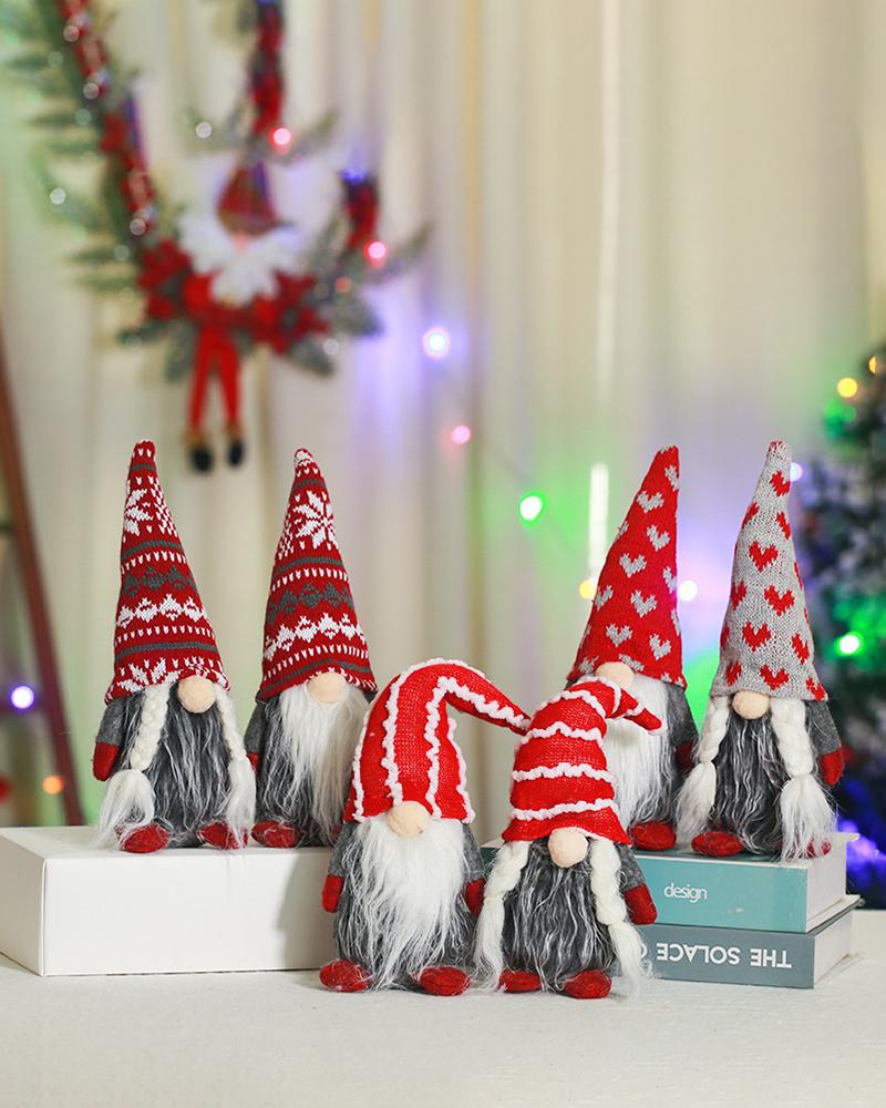 

Christmas Plush Gnomes Ornaments Thanks Giving Day Gifts Elf Decoration, Style1