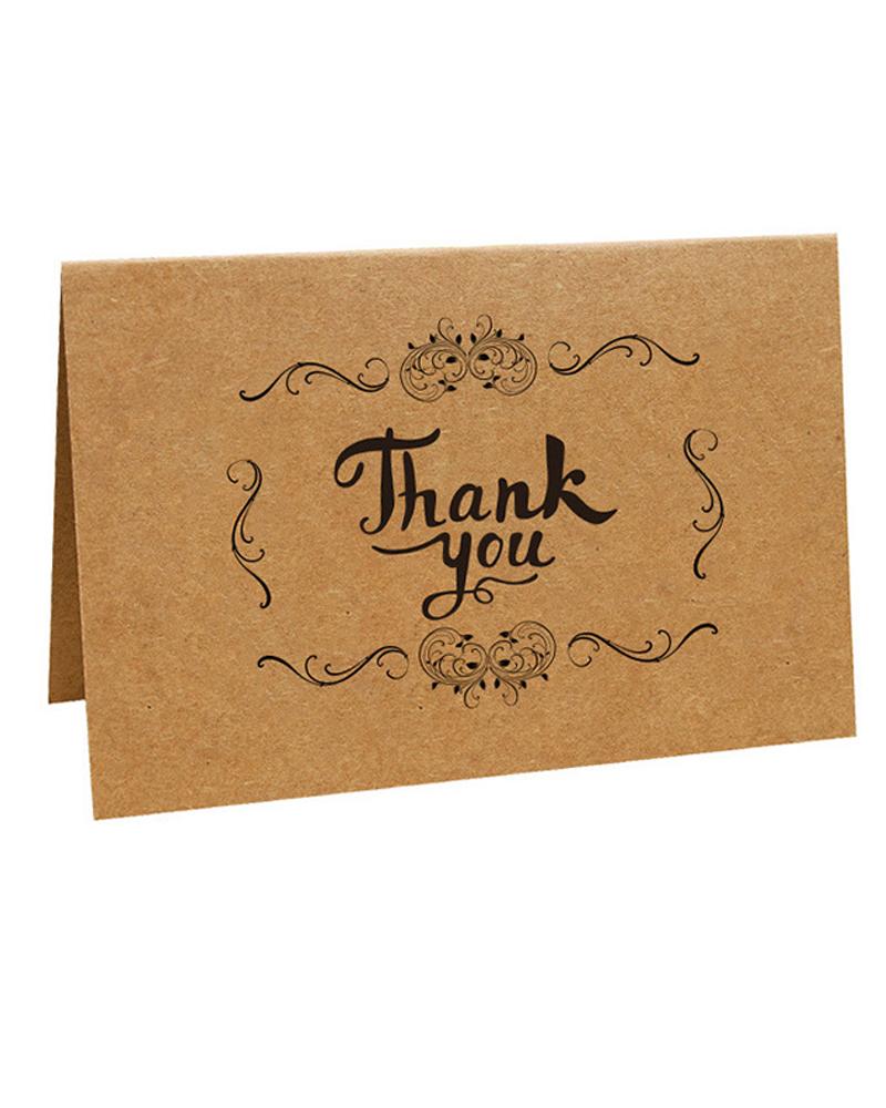 

1PCS Letter Print Greeting Card, Style2