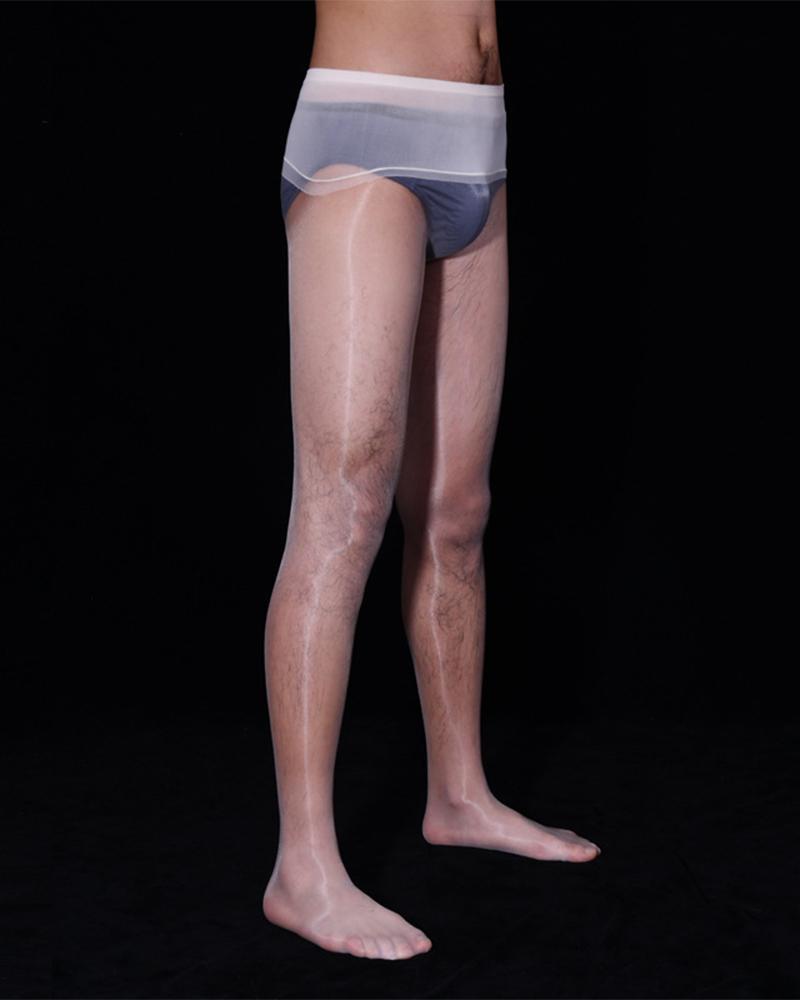 

Sexy See-through Shiny Skinny Pantyhose, White